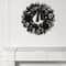 21" Black, Silver & Gold Ornament Wreath with Bow by Ashland®